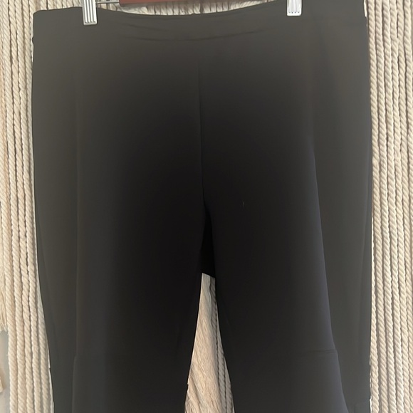 IC by Connie K Boho Black Pants; cute cut-out design SZ XL - Picture 2 of 7